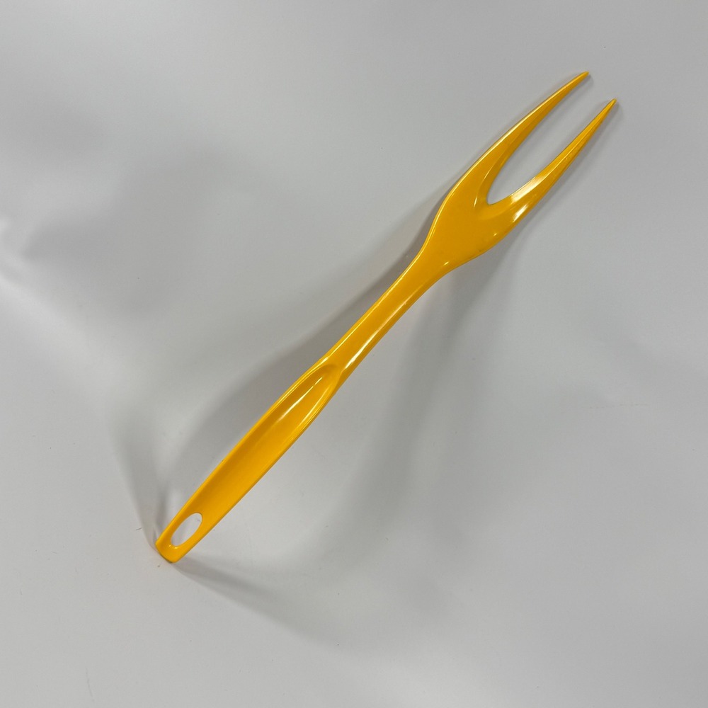VTG Foley Yellow Nylon Meat 2 Tine Fork Utensil Kitchen Tool Retro Kitsch MCM 11